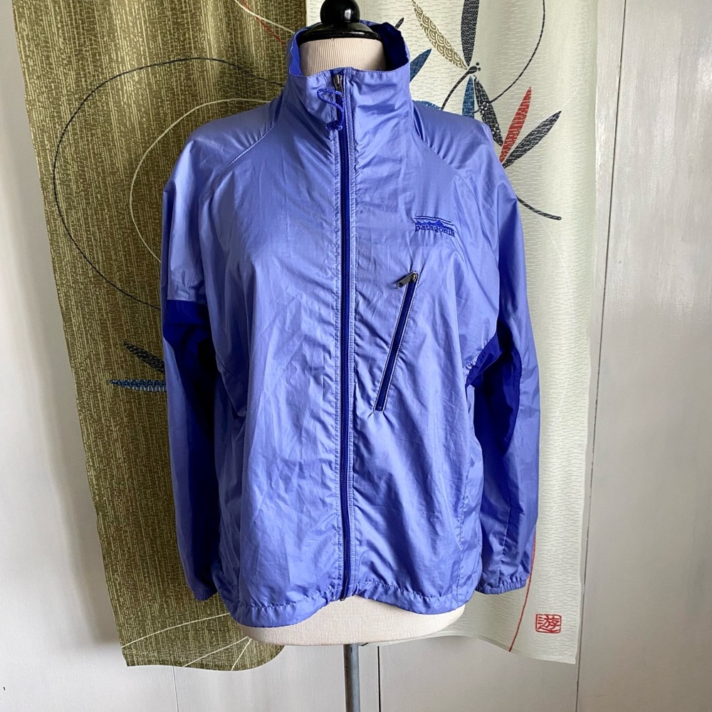 Patagonia Light Blue and Royal Blue Windbreaker Jacket